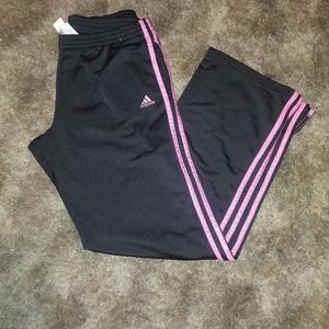 Adidas pants women's medium pink